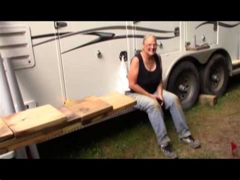 How to level your rv and why it is important. Building an RV Trailer Leveling Ramp From Scrap Wood - YouTube