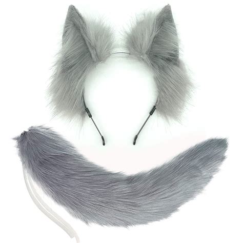 Faux Fur Tail And Ears Anime Ears Tail Wolf Fox Cat Ears And Tail Set