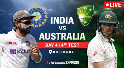 Live India Vs Australia 4th Test Live Cricket Score Online Day 4