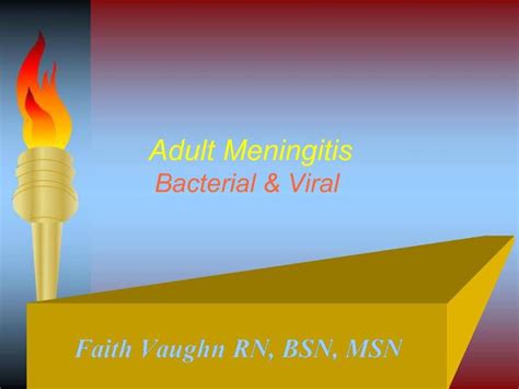 Ppt Adult Meningitis Bacterial Viral Powerpoint