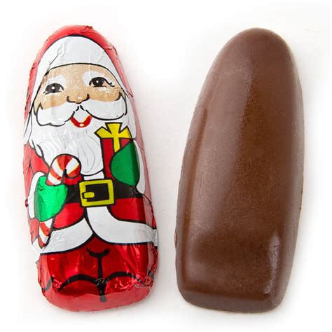 Christmas Foiled Mini Santa Milk Chocolates • Christmas Candy