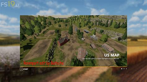 Farming Simulator 19 American Map Vector U S Map