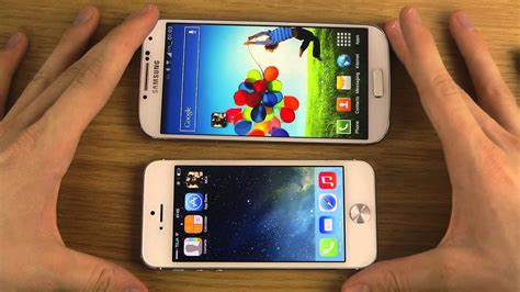 Samsung Galaxy S4 Vs Iphone 5 Ios 7 Gaming Performance Comparison Review Youtube
