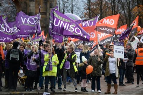 Women Walk Out In Glasgow Council Strike Part Of Biggest Equal Pay
