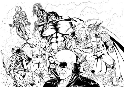 The pictures are detailed enough to be fun for the older avenger fans and even adults with a bit of imagination and artistic bent of mind. Avengers to print - Avengers Kids Coloring Pages