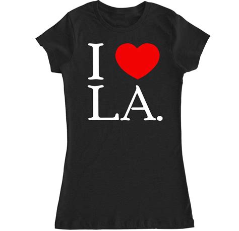 I Love La T Shirt 3333 Jznovelty