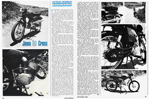 Jawa 90 Cross Cycle World SEPTEMBER 1968