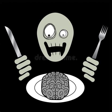 Zombie Eating Brain Stock Illustrations 58 Zombie Eating Brain Stock