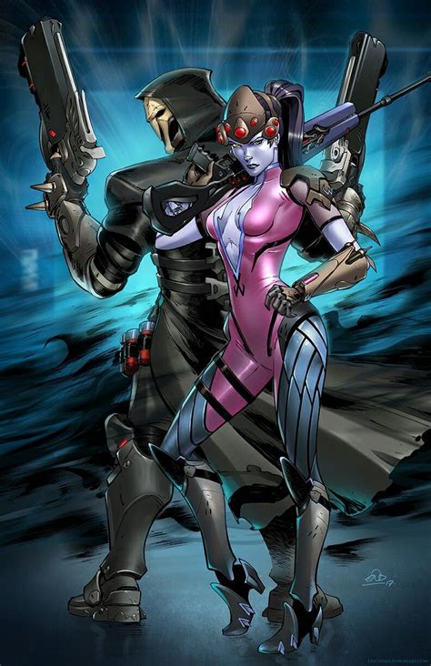 Widowmaker And Reaper Overwatch Art By Eric Ninaltowski Colors By Ns