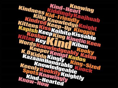 Longest List Of Positive Words That Start With K Sign