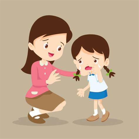 Mother Crying Children Illustrations Royalty Free Vector Graphics