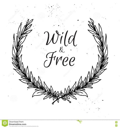 Download Hand Drawn Vector Illustration. Vintage Decorative Laurel Wreath Stock Vector - Illustration of ...