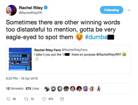 Rachel Riley Twitter Countdown Bombshell Makes Cheeky A Comment In