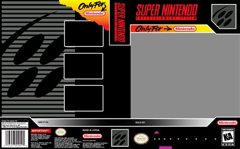 Idea Generalized One Template Fits All Box Art Image For Nes Snes