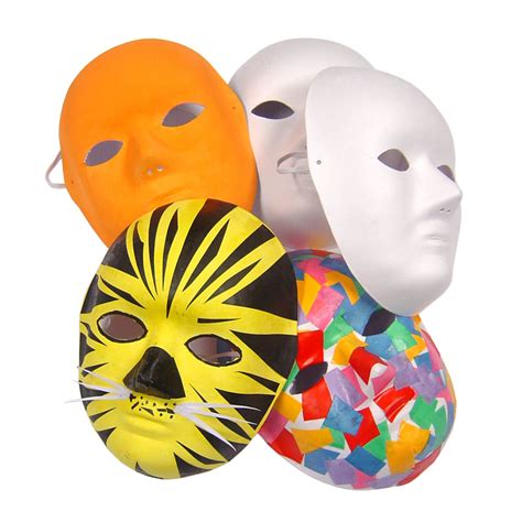 Plain White Paper Fibre Face Masks Set Of 10 Mb7073 10 Primary Ict