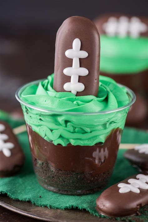 From decor to finger foods, here's how you can enjoy the biggest football game of the year. 13 Best Super Bowl Desserts: Fun Football Themed Food ...