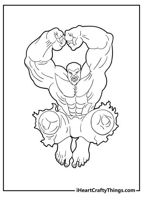Incredible Hulk Fist Coloring Pages