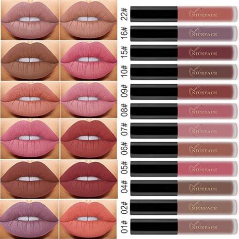 Brand New 12 Colors Matte Nude Lip Glosses Waterproof Lipstick Set Long Lasting Makeup Lip Gloss
