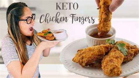 chicken fingers air keto carb fryer