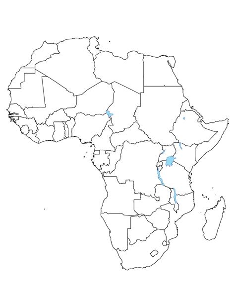 Printable Map Of Africa Blank Printable Blank World