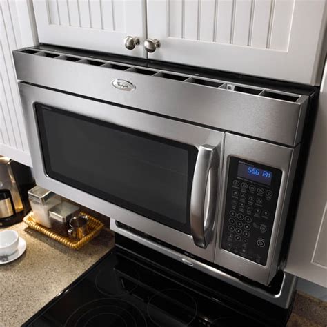 Double Oven Range Stainless Whirlpool 1 8 Cu Ft Over The Range