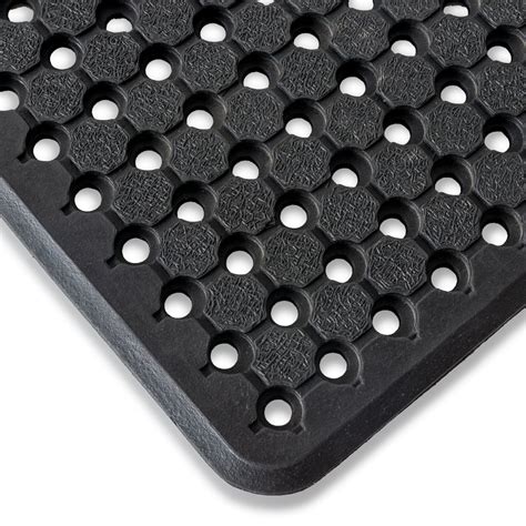 Utility Anti Slip Rubber Mat With 10mm Thickness 120cm X 180cm Black