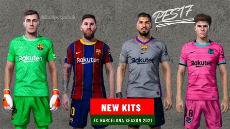 It shows all personal information about the players, including age, nationality, contract duration and current. FC Barcelona New kits Season 2021 PES 17 - YouTube