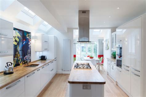 Space often comes at a premium in a victorian terrace. Kitchen and Dining Area for a Victorian Terrace - Contemporary - Kitchen - Cambridgeshire - by ...