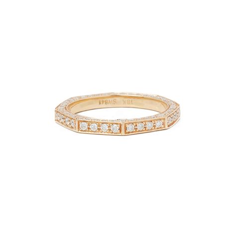 Scroll to see more images. Stephen Webster 18k Yellow Gold Deco Diamond Full Eternity Ring COMJ427 | Second Hand Jewellery