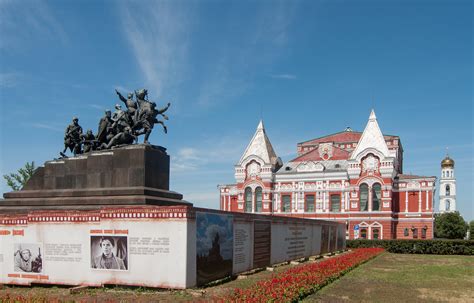Equestrian Statue Of Vasily Chapayev In Samara Russia