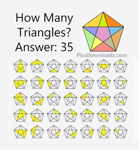 How Many Triangles Are There Math Puzzles With Answer Maths Puzzles