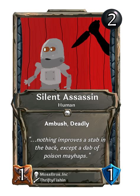 Card Silent Assassin Rcollectivecg