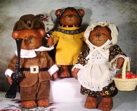 Thanksgiving Sale 30 Off 1980s Russ Teddy Bears Harvest Time In