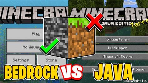 Minecraft Java Vs Bedrock Edition Youtube