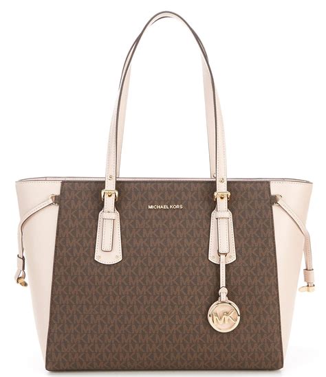 Michael Kors Canvas Voyager Medium Tote Bag Lyst