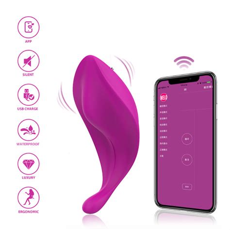 Invisible Butterfly Wearable Vibrating Av Stick App Vibrator For Women