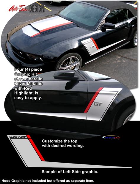ford mustang body side graphic kit 20 roush style