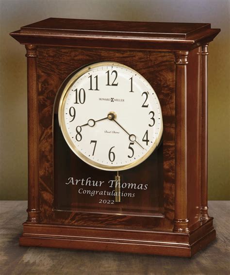 Personalized Howard Miller Candice Anniversaryretirement Mantel Clock