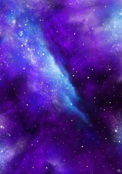 Violet Nebula Purple Galaxy Wallpaper Aesthetic Galaxy Galaxies