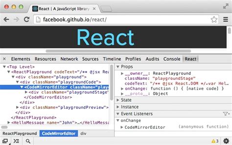 React Developer Tools Chrome Web Store