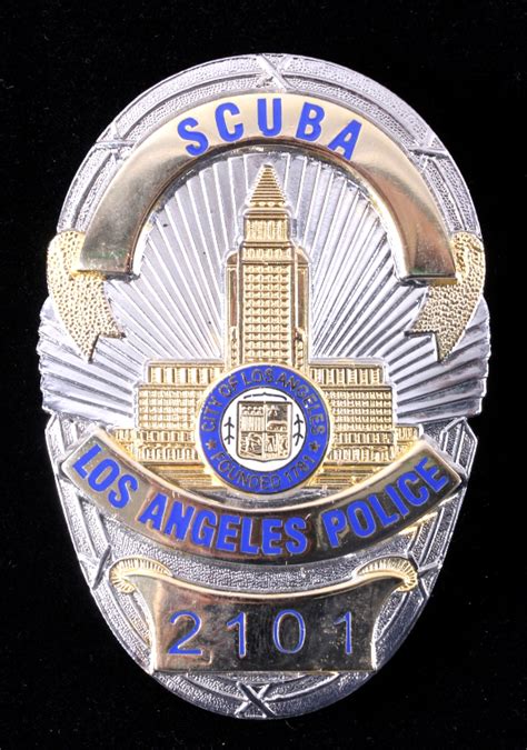Sold Price Lapd Los Angeles Police Department Scuba Badge October 6