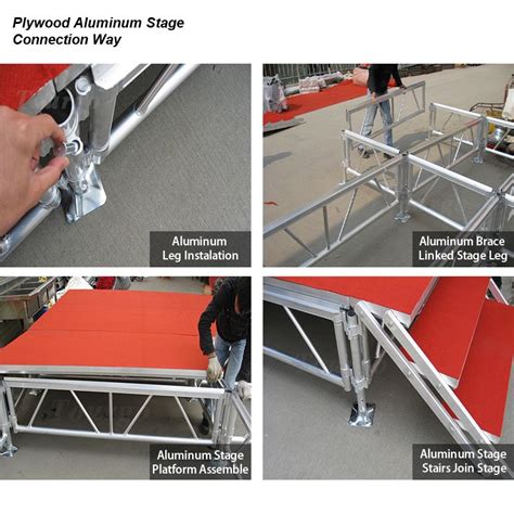 Plywood Finished 122×122m Aluminum Stage Platform Used Outdoor