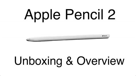 Apple Pencil 2 Unboxing And Overview Youtube