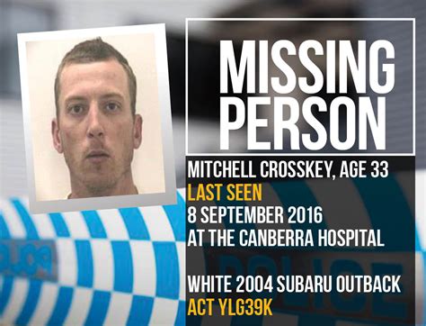 Police Seek Public’s Assistance To Locate Missing Man Act Policing Online News