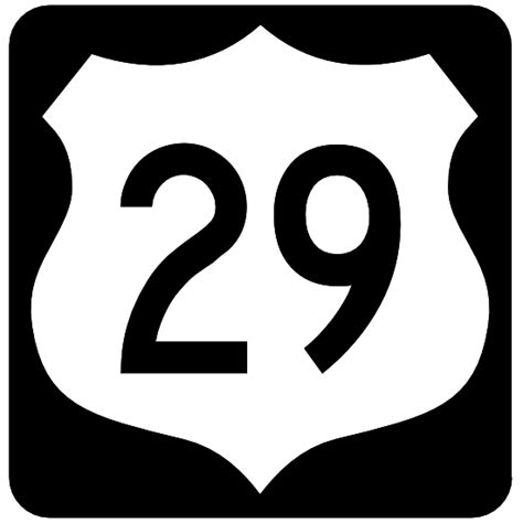Highway 29 Sign With Black Border Magnet