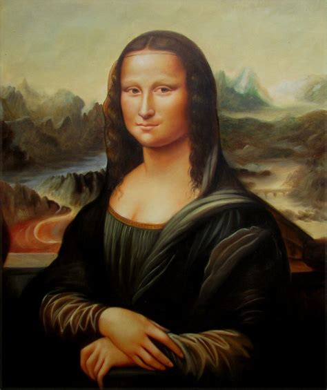 Framed Leonardo Da Vinci Mona Lisa Repro Hand Painted Oil Painting