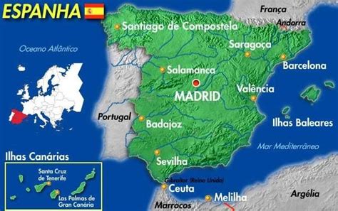 → Mapa Da Espanha Com Cidades Conheça As Regiões Da Espanha Espanha