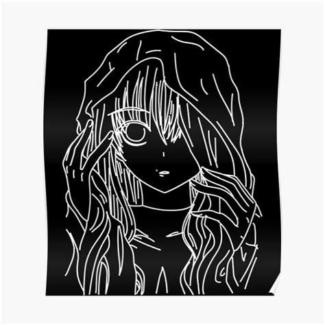 Anime Drawing Anime Girl Poster For Sale By Napoleonwelch Redbubble