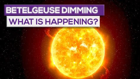 Betelgeuse Is Continuing To Dim What S Really Happening Youtube