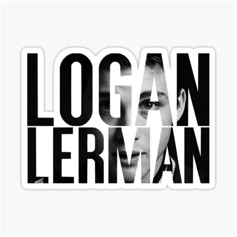 Logan Lerman Sticker For Sale By Hannahollywood Redbubble
